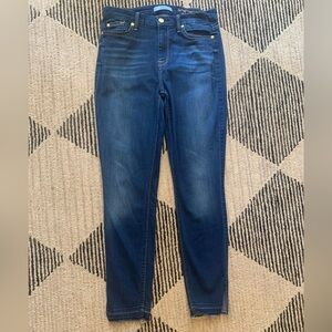7 For All Mankind “ the High Waist Ankle Skinny” size 28
